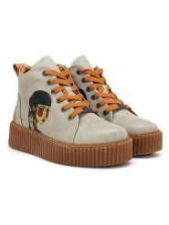 Goby Sneakersy w kolorze szarym rozmiar: 39. Szare trampki Goby, bez wzorów, za kostkę, bez zapięcia. Za 304.99 zł.