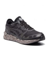 Asics Sneakersy "HyperGel-Lyte" w kolorze czarno-szarym rozmiar: 37,5. Czarne trampki Asics, bez wzorów, z materiału, bez zapięcia. Za 172.08 zł.