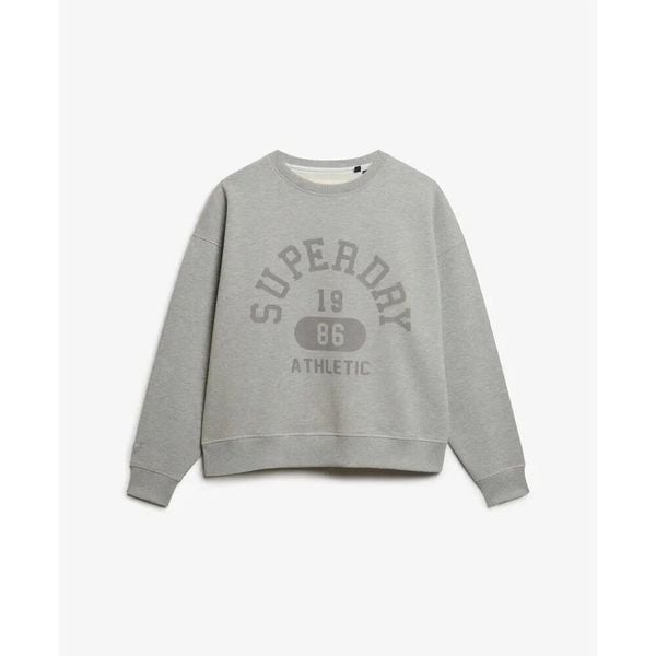 Bluza damska Superdry Athletic Essentials. Szare bluzy Superdry, uniwersalny, bez wzorów, z dresówki, bez kaptura. Za 266.85 zł.