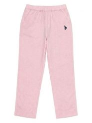 U.S. Polo Assn. Spodnie w kolorze jasnoróżowym rozmiar: XXL. Różowe spodnie materiałowe U.S. Polo Assn., na co dzień, s, bez wzorów, z bawełny. Za 194.95 zł.