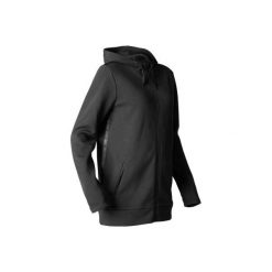 Bluza do relaksacji do jogi. Czarne bluzy DOMYOS, xs, bez wzorów, z bawełny, bez kaptura. Za 129.99 zł.