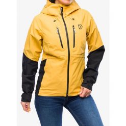 Kurtka przeciwdeszczowa damska Didriksons Indus Jacket 2. Żółte kurtki sportowe Didriksons, bez wzorów, bez kaptura, trekkingowe. Za 781.99 zł.