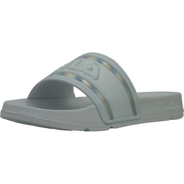 Klapki Fila Model Ffw0102 Kolor Biały. Białe klapki Fila, bez wzorów, z materiału, bez obcasa. Za 95.75 zł.