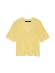 Vero Moda Sweter w kolorze żółtym rozmiar: L. Żółte swetry Vero Moda, l, bez wzorów, bez ramiączek. Za 87.61 zł.
