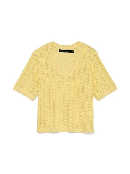Vero Moda Sweter w kolorze żółtym rozmiar: XS. Żółte swetry Vero Moda, xs, bez wzorów, bez ramiączek. Za 111.33 zł.