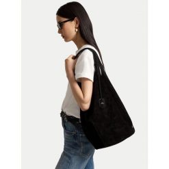 Torebka Polo Ralph Lauren. Czarne shopper Polo Ralph Lauren, bez wzorów, bez dodatków. Za 3,499.00 zł.