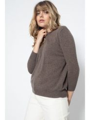 Perfect Cashmere Kaszmirowy sweter "Vanessa" w kolorze brązowym rozmiar: M. Brązowe swetry Perfect Cashmere, m, bez wzorów, z kaszmiru, bez ramiączek. Za 221.67 zł.