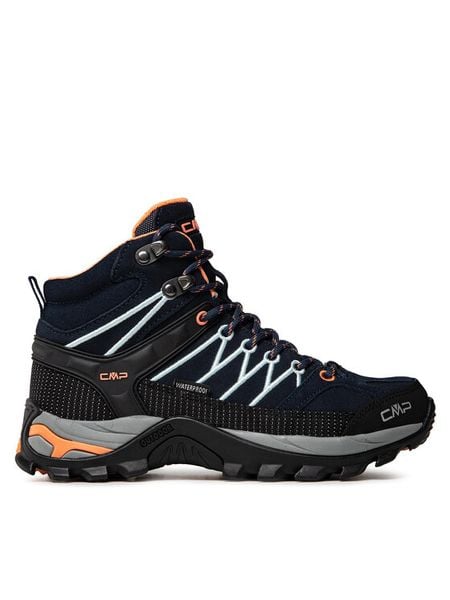 CMP Trekkingi Rigel Mid Wmn Trekking Shoes Wp 3Q12946 Granatowy. Niebieskie trekkingi CMP, z nubiku, trekkingowe. Za 379.99 zł.