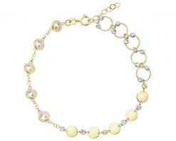 Złota bransoletka z cyrkoniami. Żółte bransoletki Apart, z cyrkonią, złote. Za 2,379.00 zł.