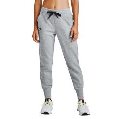 Spodnie Do Biegania Rival Fleece Dla Kobiet. Szare spodnie sportowe Under Armour, bez wzorów, do biegania. Za 260.99 zł.