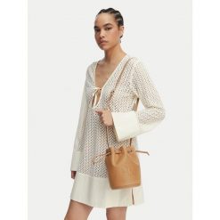 Torebka Calvin Klein. Brązowe torebki klasyczne Calvin Klein, bez wzorów, bez dodatków. Za 409.99 zł.