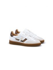 LLOYD Skórzane sneakersy w kolorze biało-jasnobrązowym rozmiar: 38. Białe trampki LLOYD, bez wzorów, bez zapięcia. Za 316.24 zł.