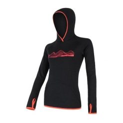 SENSOR Bluza damska MERINO UPPER FLEECE HOODED-M-Czarny. Czarne bluzy Sensor, na lato, m, bez wzorów, z dzianiny, bez kaptura. Za 401.49 zł.