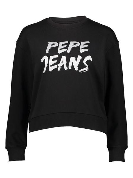 Pepe Jeans Sweter w kolorze czarnym rozmiar: L. Czarne swetry Pepe Jeans, l, bez wzorów, z bawełny, bez ramiączek. Za 138.45 zł.