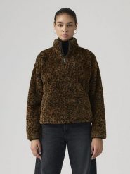 Levi's Bluza polarowa "Gemma" w kolorze brązowym rozmiar: L. Brązowe bluzy Levi's®, l, bez wzorów, z polaru, bez kaptura. Za 161.07 zł.