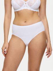 Triumph Figi klasyczne z wysokim stanem Sense Of Cotton 10224970 Biały. Białe figi Triumph, bez wzorów, z bawełny. Za 29.99 zł.