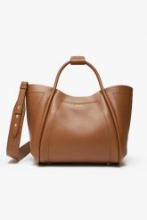 Torebka skórzany shopper/hobo Marine S MAX MARA ACCESSORI. Shopper Max Mara Accessori, bez wzorów, marine, bez dodatków. Za 4,349.00 zł.