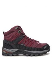 CMP Trekkingi Rigel Mid Wmn Trekking Shoes Wp 3Q12946 Bordowy. Czerwone trekkingi CMP, ze skóry, trekkingowe. Za 329.99 zł.