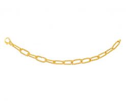 Złota bransoletka - paper clip. Żółte bransoletki Apart, złote. Za 3,299.00 zł.