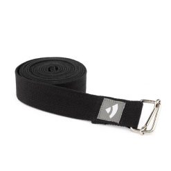 Pasek do jogi Bodhi Asana belt XL 3m - czarny. Czarne paski BODHI, bez wzorów, sportowe. Za 49.99 zł.