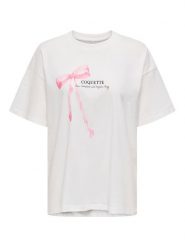 ONLY T-Shirt Vivvi 15346761 Biały Regular Fit. Białe t-shirty Only, l, bez wzorów, z bawełny, bez kołnierzyka, bez ramiączek. Za 89.99 zł.