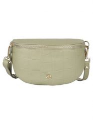 Bellicci Skórzana saszetka "Valencia" w kolorze zielonym - 25 x 16 x 7 cm rozmiar: onesize. Zielone torby na ramię Bellicci, bez wzorów, z materiału, sportowe, przez ramię, bez dodatków. Za 173.99 zł.