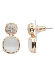 U.S. Polo Assn. Pozłacane kolczyki-wkrętki z kryształami rozmiar: onesize. Białe kolczyki U.S. Polo Assn., z kryształem, metalowe. Za 69.99 zł.