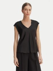 Rinascimento Bluzka CFC0127631003 Czarny Regular Fit. Czarne bluzki Rinascimento, xs, bez wzorów, z syntetyku, bez kołnierzyka, bez ramiączek. Za 229.99 zł.