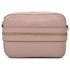 RobertaM torebka crossbody jasnoróżowy. Czerwone torebki klasyczne Robertam, bez wzorów, bez dodatków. W wyprzedaży za 215.00 zł.