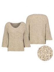 Sublevel Sweter w kolorze beżowym rozmiar: L/XL. Brązowe swetry Sublevel, l, bez wzorów, ze splotem, bez ramiączek. Za 78.84 zł.