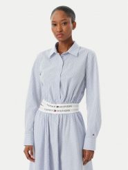 Tommy Hilfiger Koszula WW0WW48903 Niebieski Regular Fit. Niebieskie koszule TOMMY HILFIGER, s, bez wzorów, z bawełny, bez kołnierzyka, bez ramiączek. Za 529.99 zł.