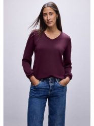 Street One Koszulka w kolorze fioletowym rozmiar: 44. Różowe bluzki Street One, bez wzorów, street, bez kołnierzyka, bez ramiączek. Za 147.91 zł.