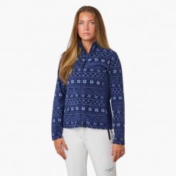 Bluza polarowa turystyka damska Swedemount Idre Fleece III wodoodporna. Niebieskie bluzy SWEDEMOUNT, na zimę, bez wzorów, z polaru, bez kaptura. Za 129.99 zł.