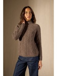 Perfect Cashmere Kaszmirowy sweter "Mairead" w kolorze brązowym rozmiar: S. Brązowe swetry Perfect Cashmere, s, bez wzorów, z kaszmiru, bez ramiączek. Za 418.26 zł.