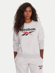 Reebok Bluza RK25169CCW Szary Regular Fit. Szare bluzy Reebok, s, bez wzorów, z bawełny, bez kaptura. Za 199.99 zł.