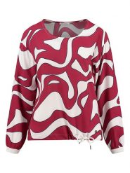 KEY LARGO Bluzka "Change" w kolorze czerwono-białym rozmiar: XL. Białe bluzki KEY LARGO, xl, bez wzorów, bez kołnierzyka, bez ramiączek. Za 87.19 zł.