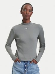 HUGO Golf Easy 50525318 Zielony Slim Fit. Zielone golfy Hugo, xs, bez wzorów, z bawełny, bez ramiączek. Za 229.99 zł.