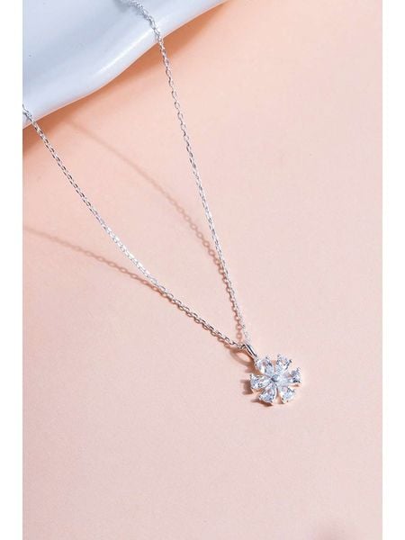 Heliophilia Srebrny naszyjnik z zawieszką - dł. 42 cm rozmiar: onesize. Szare naszyjniki Heliophilia, z cyrkonią, srebrne. Za 43.99 zł.