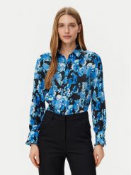 Morgan Koszula 251-CAMIE.F Niebieski Regular Fit. Niebieskie koszule Morgan, bez wzorów, z syntetyku, bez kołnierzyka, bez ramiączek. Za 159.99 zł.