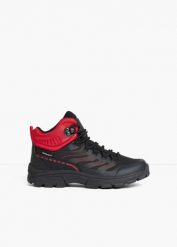 Buty trekkingowe. Czarne obuwie sportowe bonprix, bez zapięcia. Za 189.99 zł.