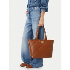 Torebka Nine West. Brązowe shopper Nine West, bez wzorów, bez dodatków. Za 279.99 zł.