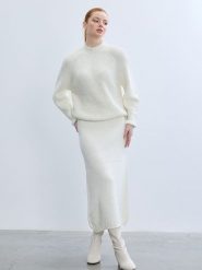 BGN Spódnica w kolorze białym rozmiar: 40. Białe spódnice BGN, na co dzień, bez wzorów, midi, proste. Za 100.99 zł.