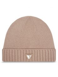 Guess Czapka V4BZ08 Z39B0 Beżowy. Brązowe czapki Guess, z aplikacjami, z materiału. Za 159.99 zł.