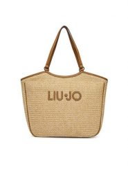 Liu Jo Torebka AA6208 T383A Beżowy. Brązowe shopper Liu Jo, bez wzorów, z materiału, bez dodatków. Za 559.99 zł.