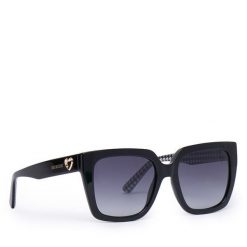 Okulary przeciwsłoneczne LOVE MOSCHINO. Czarne okulary przeciwsłoneczne Love Moschino, bez wzorów. Za 709.99 zł.