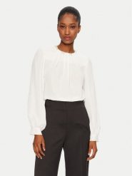 Rinascimento Bluzka CFC0019769002 Biały Regular Fit. Białe bluzki Rinascimento, m, bez wzorów, z syntetyku, bez kołnierzyka, bez ramiączek. Za 239.99 zł.