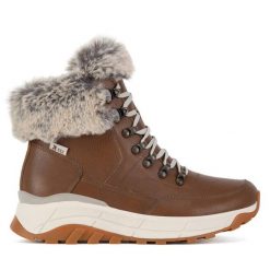 Botki Rieker Revolution Lifestyle. Brązowe botki Rieker Revolution Lifestyle, bez wzorów, bez obcasa, na płaskiej podeszwie, bez zapięcia. Za 398.99 zł.