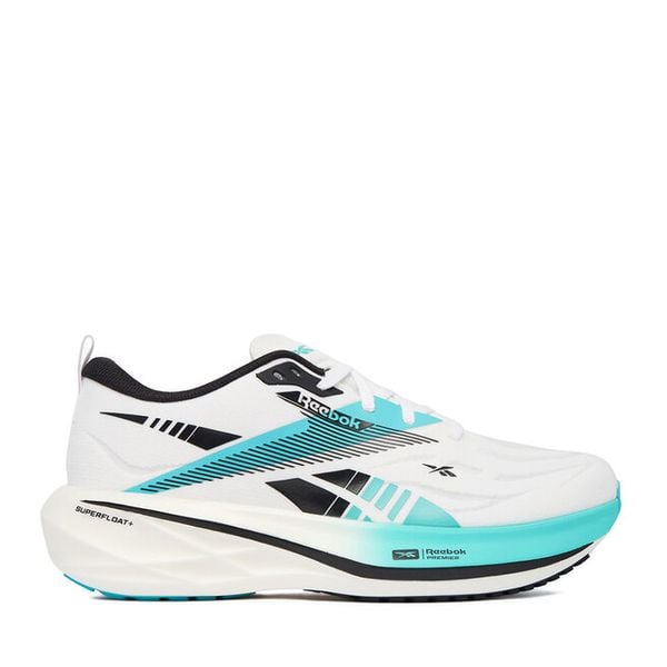 Buty do biegania Reebok. Białe obuwie sportowe Reebok, bez zapięcia, do biegania. Za 569.99 zł.