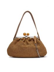 Weekend Max Mara Torebka 2615511105650 Pomarańczowy. Brązowe torebki klasyczne Weekend Max Mara, bez wzorów, z materiału, bez dodatków. Za 1,579.00 zł.