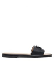 Aigner Klapki Lotta 12A 1251020 Czarny. Czarne klapki Aigner, bez wzorów, ze skóry, bez obcasa. Za 849.99 zł.